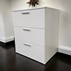 Morgan Three-Drawer Modular Jumbo Chest in White