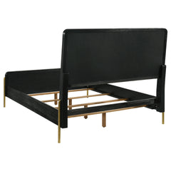 Anser Black and Grey 4-piece Eastern King Bedroom Set