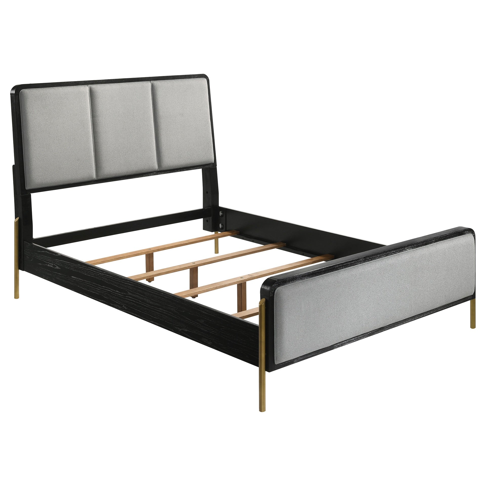 Anser Black and Grey 4-piece Eastern King Bedroom Set