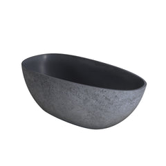 65 inch freestanding solid surface soaking bathtub for bathroom