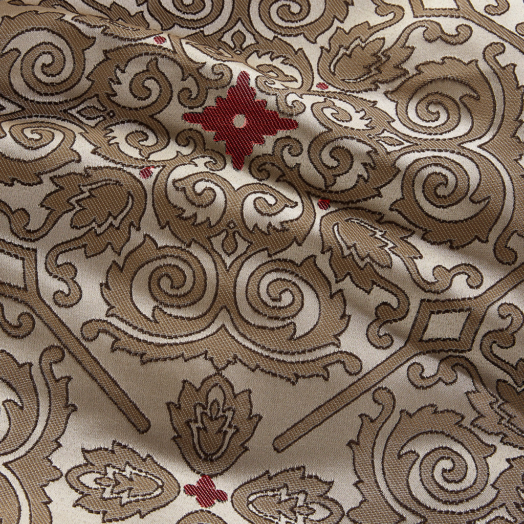King 7 Piece Jacquard Comforter Set with Throw Pillows