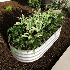 2Pcs 4x2x1ft Raised Garden Bed Kit, Galvanized Planter Raised Garden Beds for Outdoor for Vegetables,Flowers &Herbs, Heavy Duty, Rust-Resistant, Easy Assembly