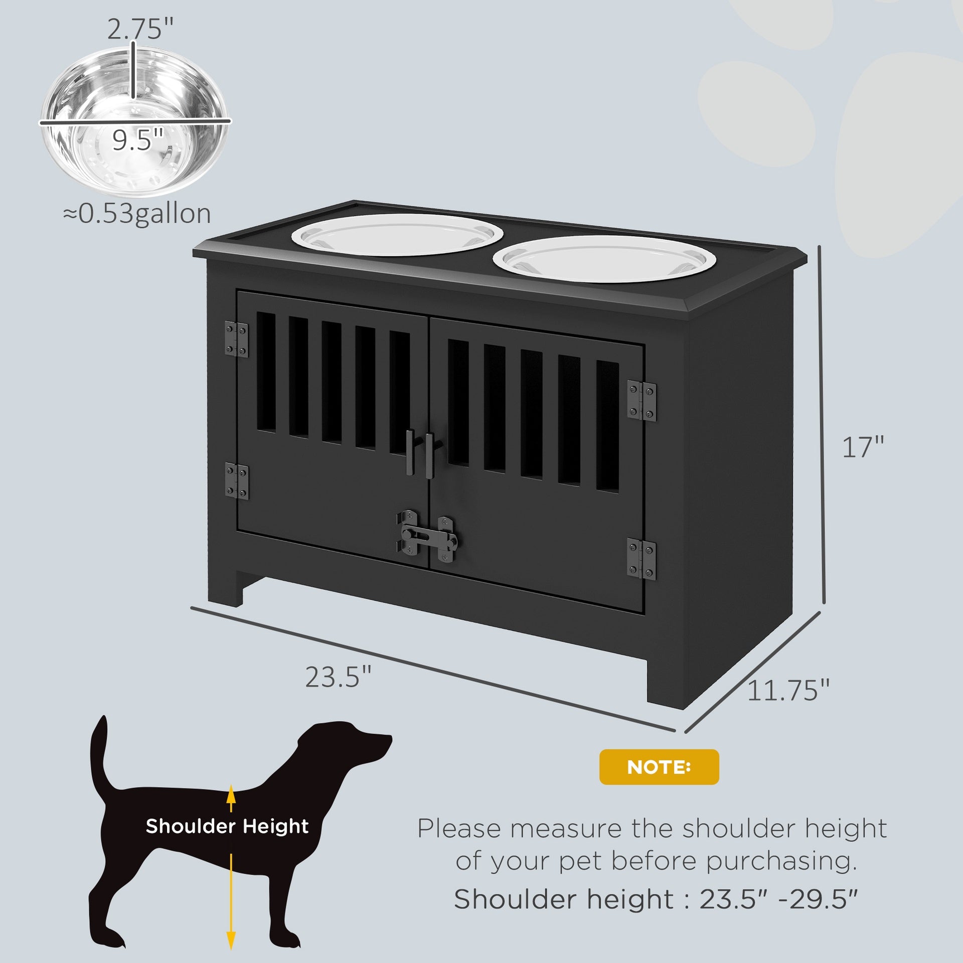 Dog Feeding Station,Dog Food Storage Cabinet