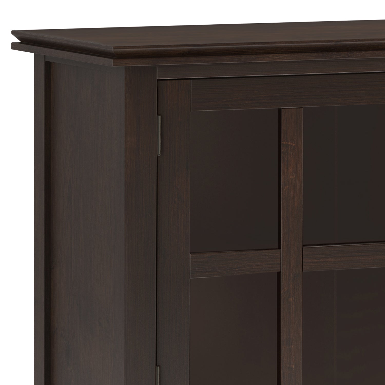 Artisan 60 inch Wide Solid Wood Large Sideboard Buffet in Dark Chestnut Brown