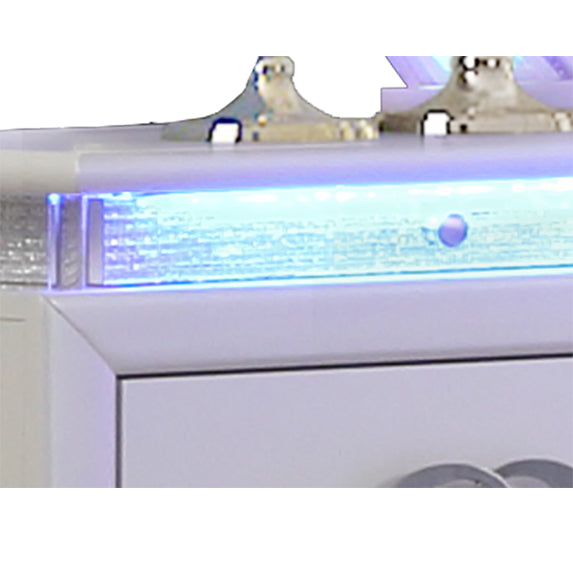 Perla LED Vanity Set Made with Wood in Milky White