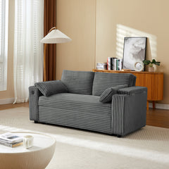 Dark Grey  Fabric Sleeper Sofa Bed