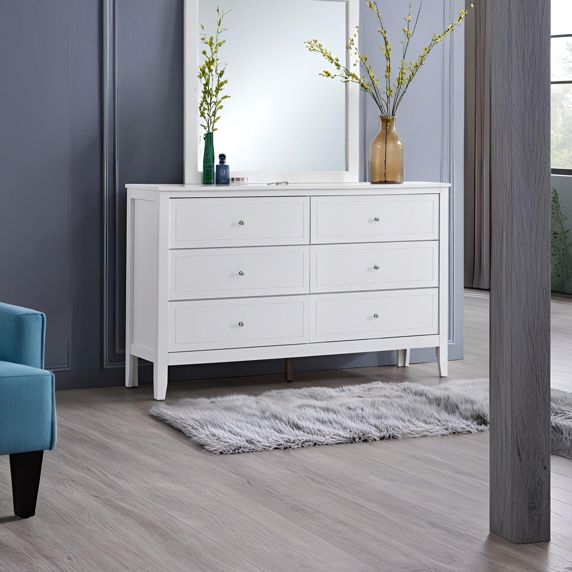 Daniel G1317-D-90 Dresser(Without Mirror) , White