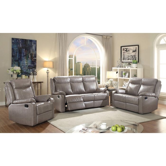 Contemporary Gray Three-Seater Sofa