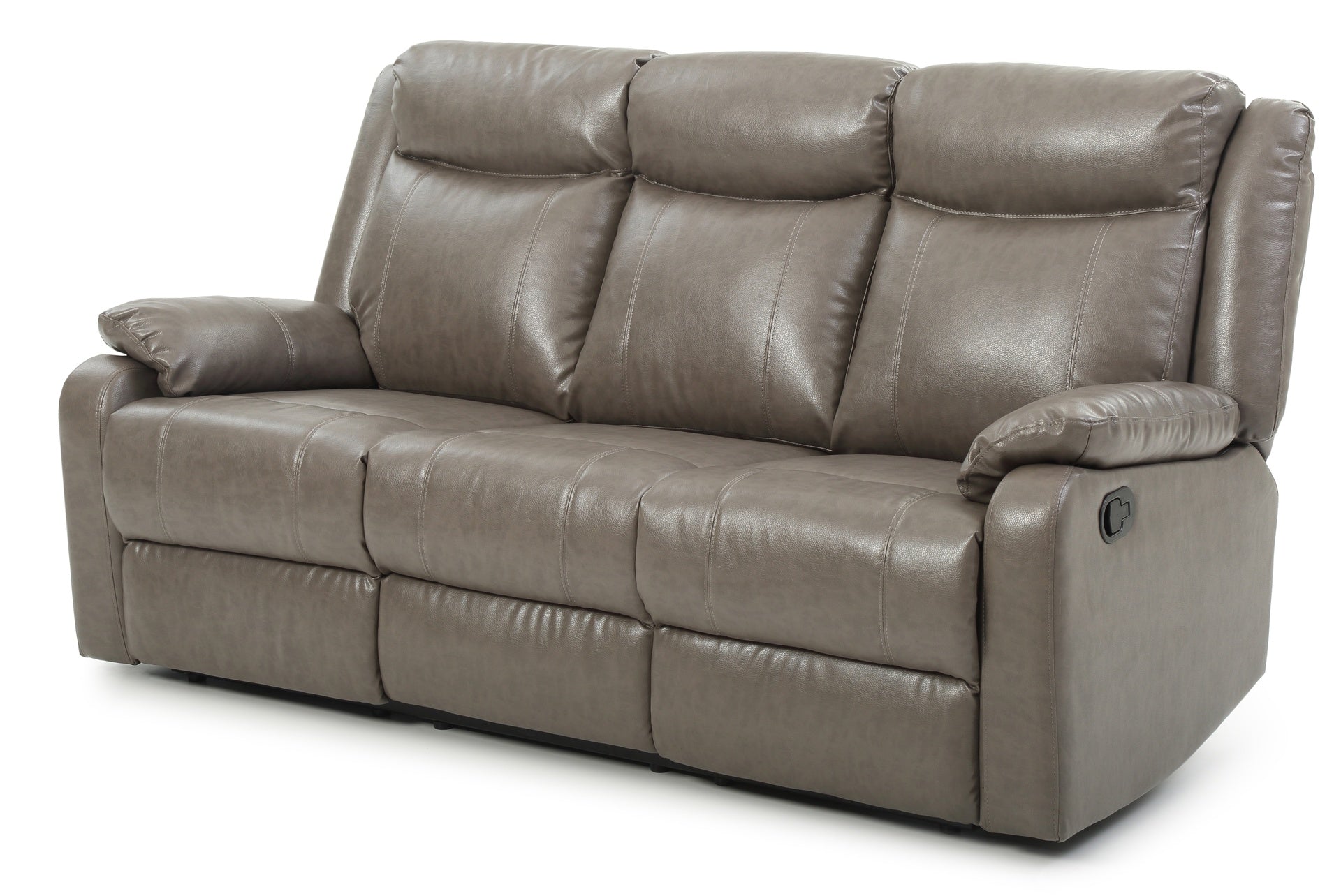 Contemporary Gray Three-Seater Sofa