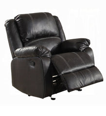 Zuriel Black Synthetic Leather Recliner Chair