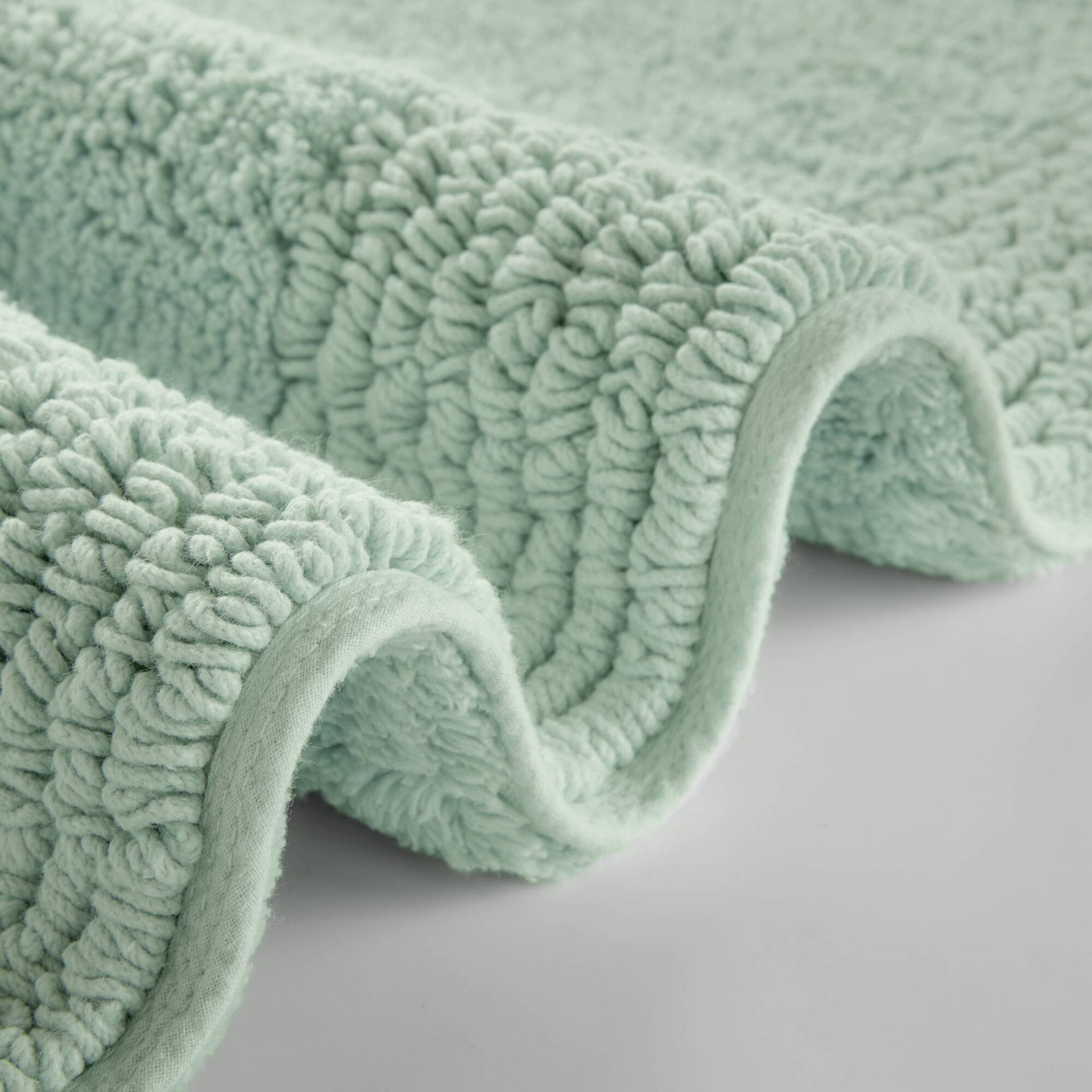 1 PCS 24x36" 100% Cotton Tufted 3000 GSM Reversible Bath Rug Green