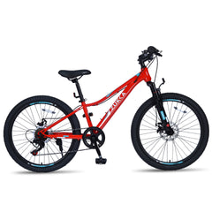 24 Inch 6-Speed Mountain Bike for Kids Boys and Girls