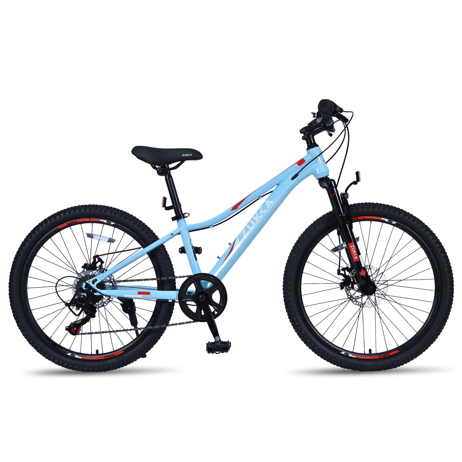 24 Inch 6-Speed Mountain Bike for Kids Boys and Girls