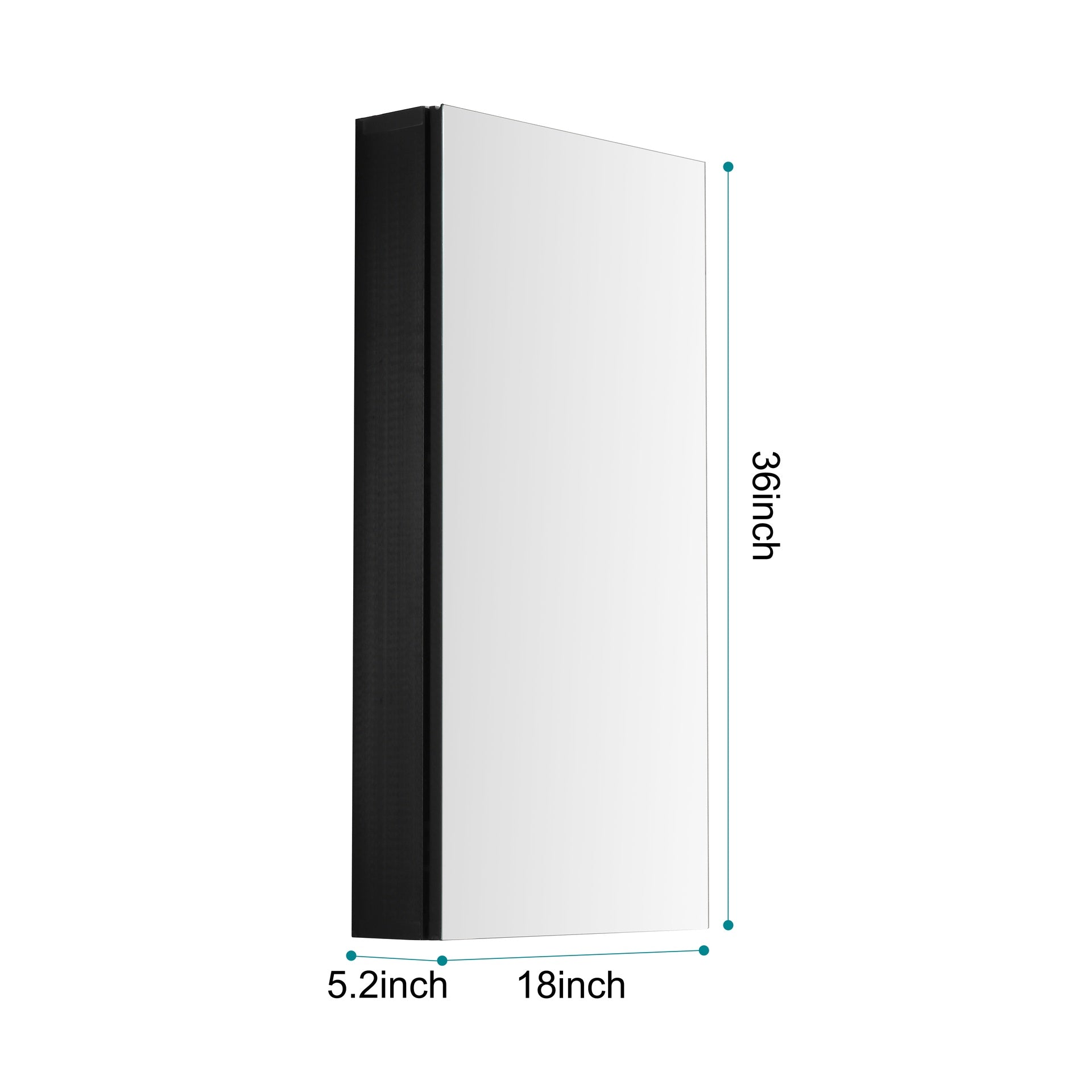 18 x 36 Inch Wall mounted Bathroom Medicine Cabinet with Mirror