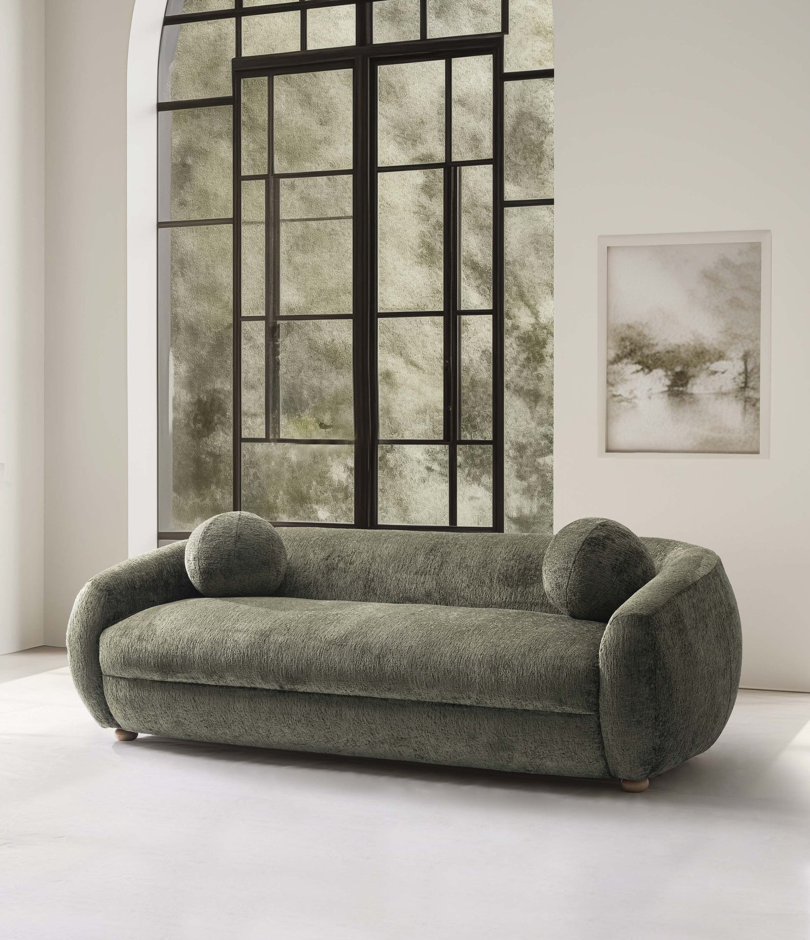 Sofa in Olive Green