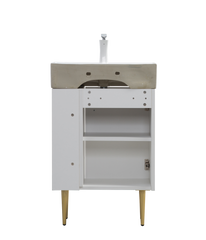 21.6" Vanity Base Only, Open Shelf on the Right, White 24V06-21WHR-W1920P385636
