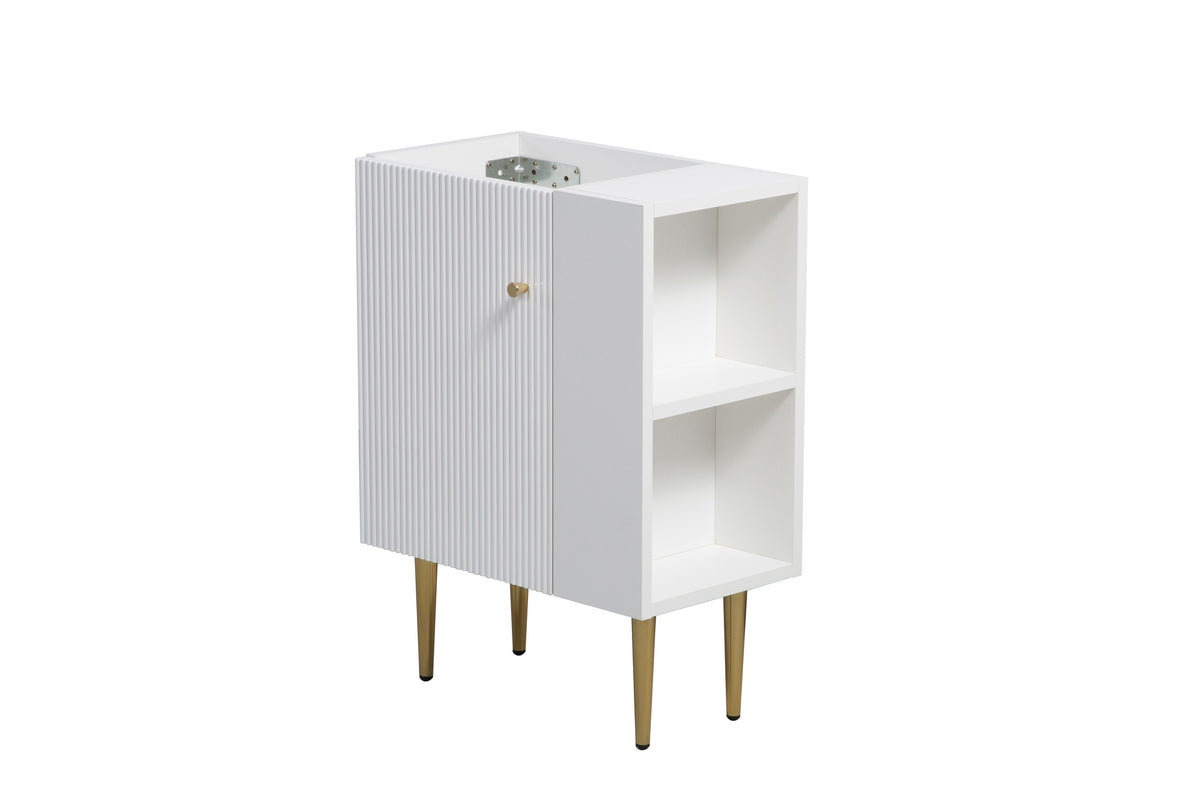 21.6" Vanity Base Only, Open Shelf on the Right, White 24V06-21WHR-W1920P385636