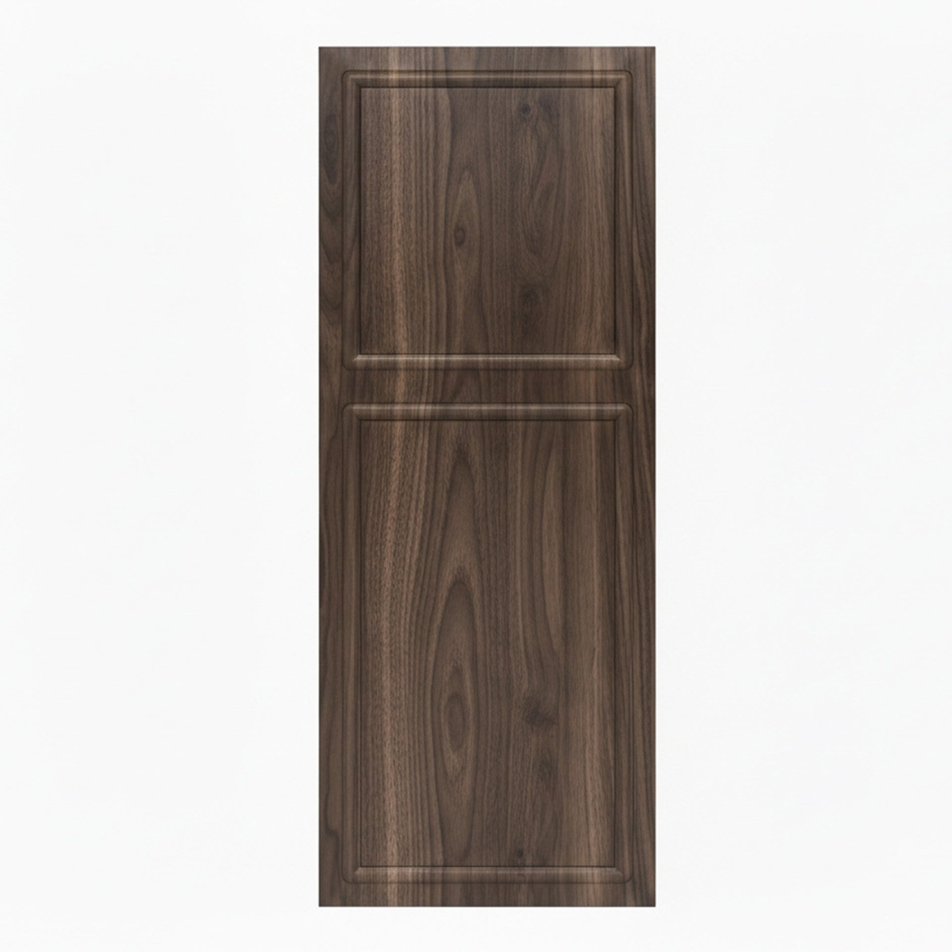 18 series 25 in.X84 in. 3/4 inch thickness 2-Panel Walnut Color Finished MDF Sliding Barn Door With Hardware Kit
