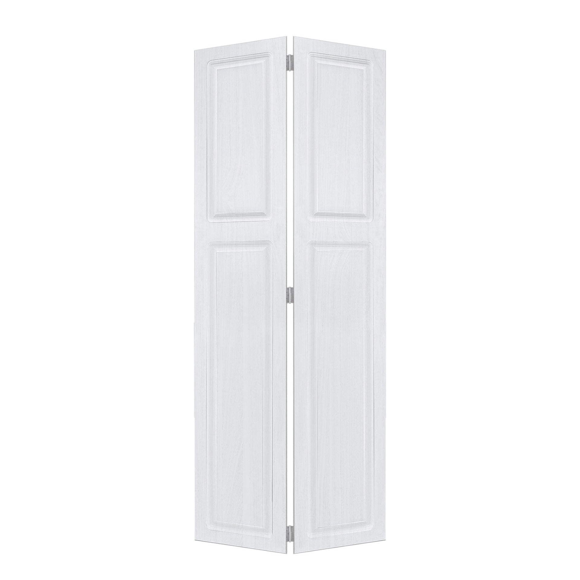 2 panel bi-fold 38 in. x 83 in.  MDF white walnut Barn Sliding Door With Hardware kit