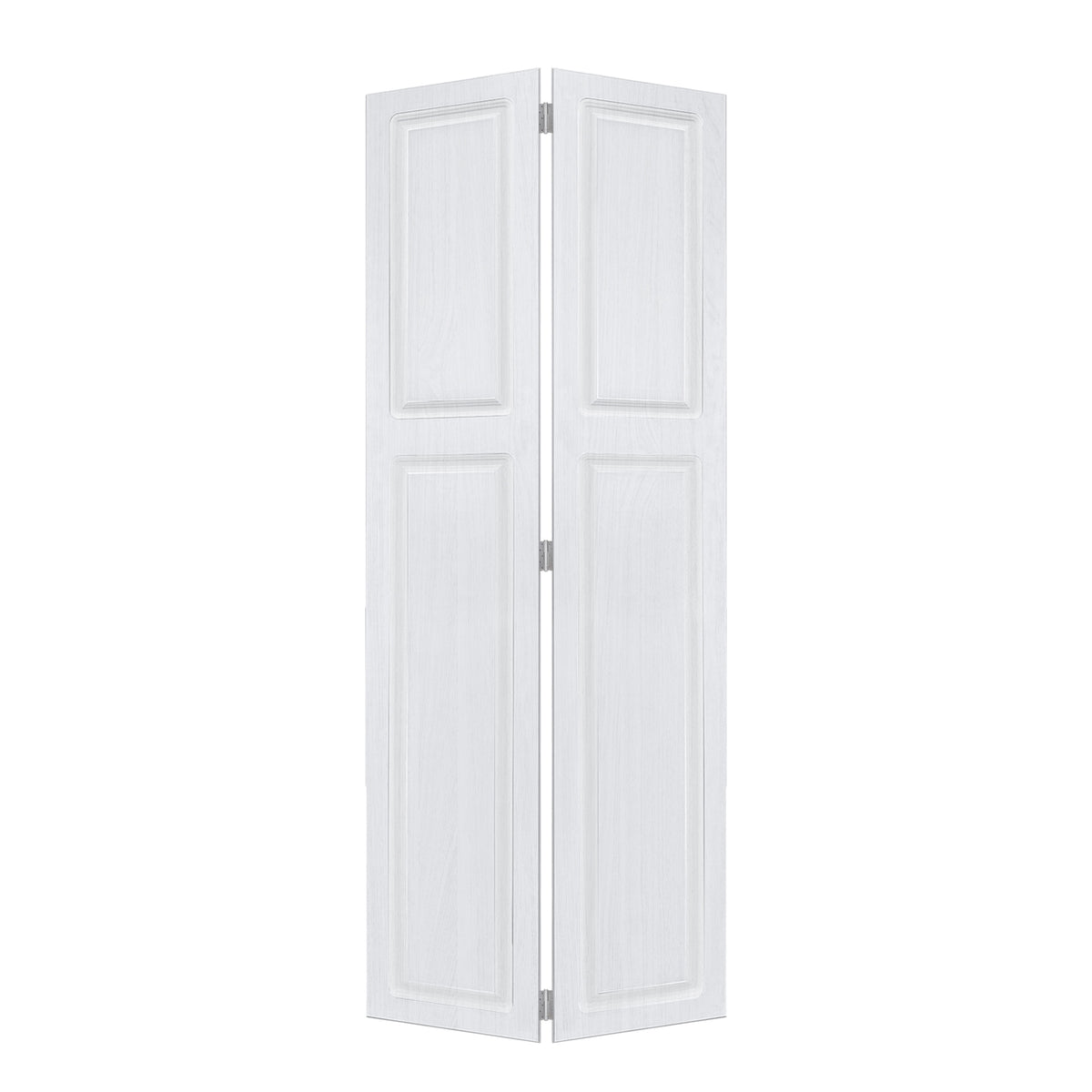 2 panel bi-fold 60 in. x 79 in.  MDF white walnut Barn Sliding Door With Hardware kit