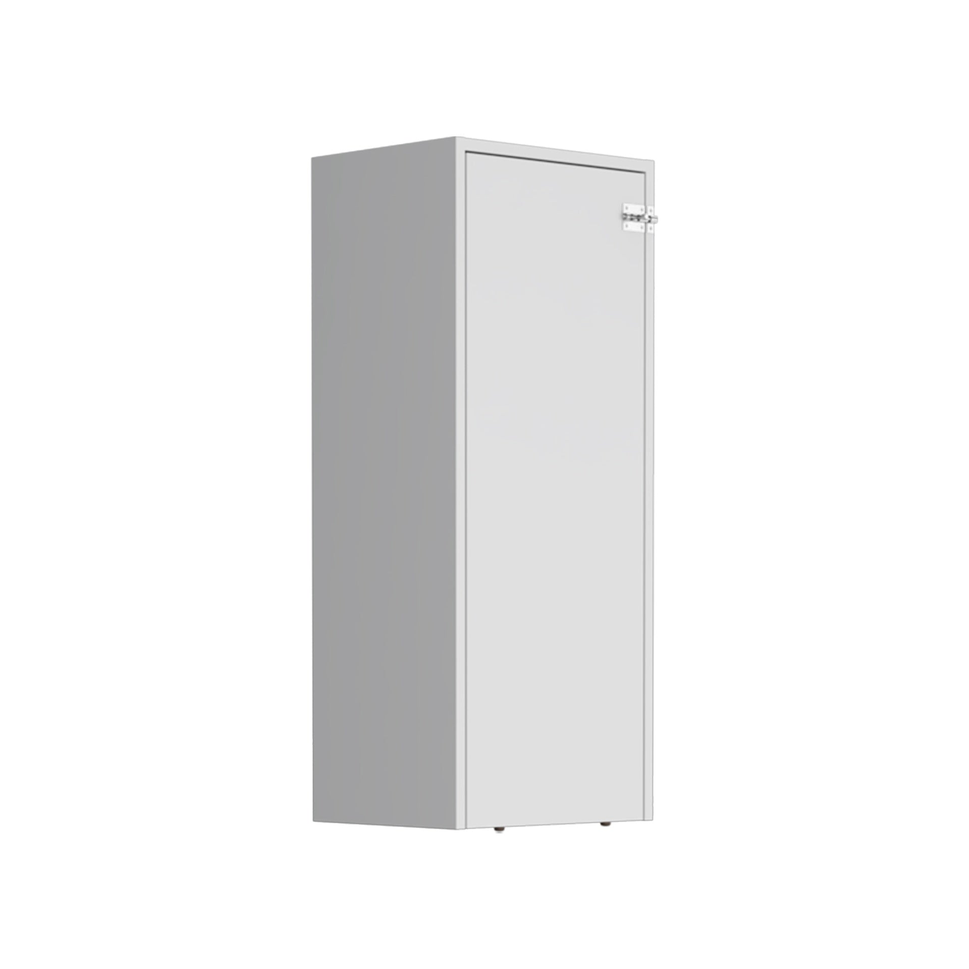 Iron 42" W Foldable Table Cabinet, Foldable Desk, Foldable Dinning Table, Ironing Cabinet with Pull down Table and Shelves White