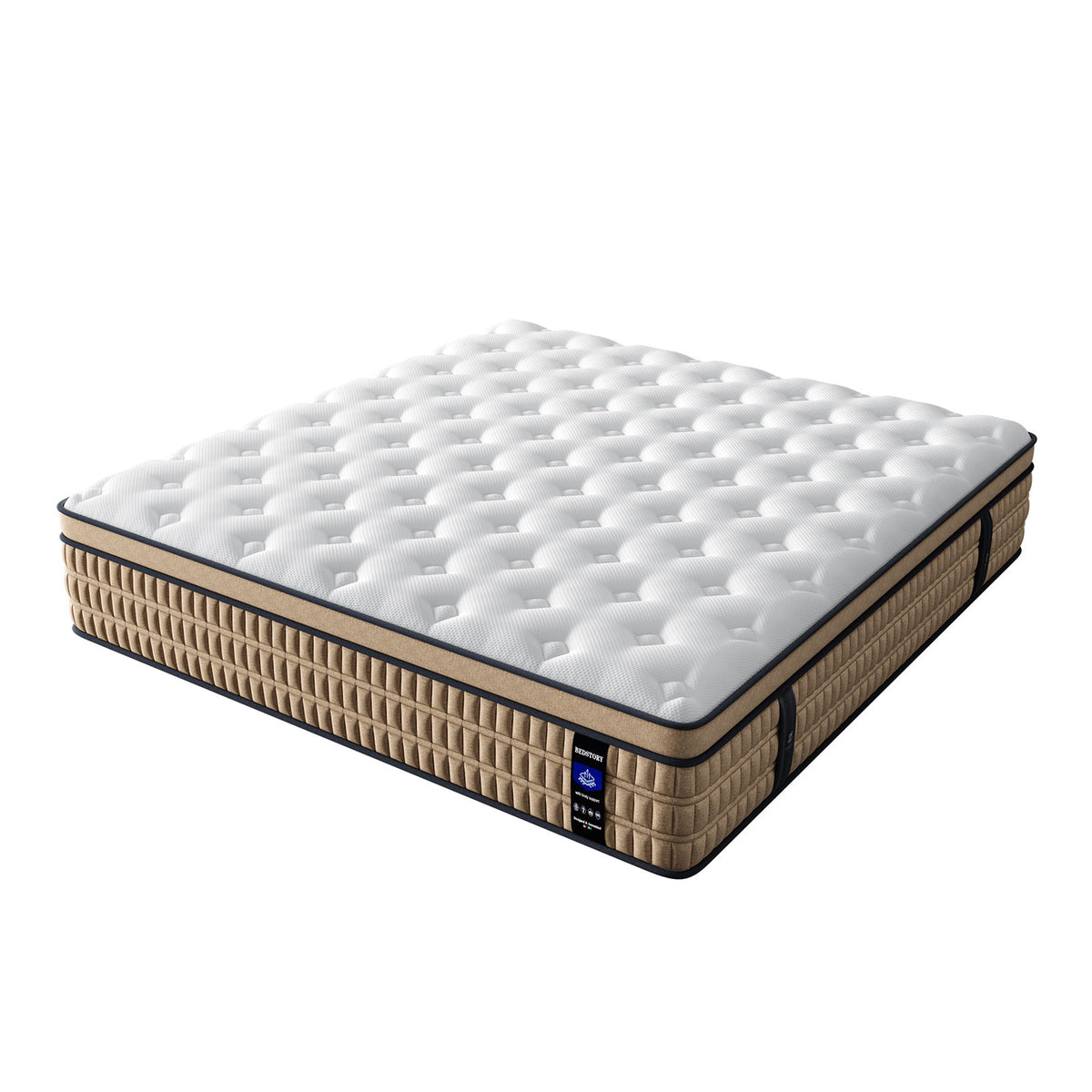 14 Inch King Mattress - Hotel-Collection Hybrid Mattress with Gel Memory Foam & Pocket Springs, Comfortable Modern Bed Furniture