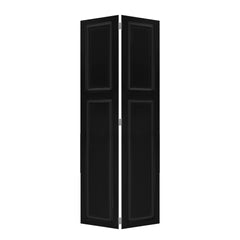 Modern 2 panel bi-fold  84 in.X19 in. MDF black walnut Barn Sliding Door With Hardware kit