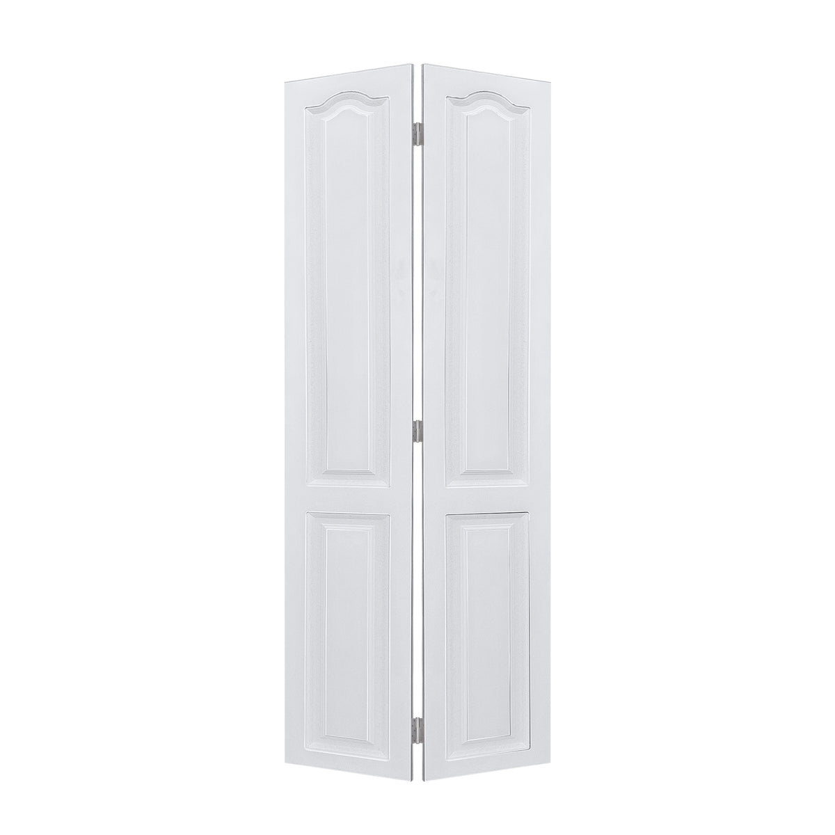 YGDual CNC crafted modern door 3/4" thick 24 in. x 83 in. Solid Core White Finished MDF bi-fold door With Hardware kit