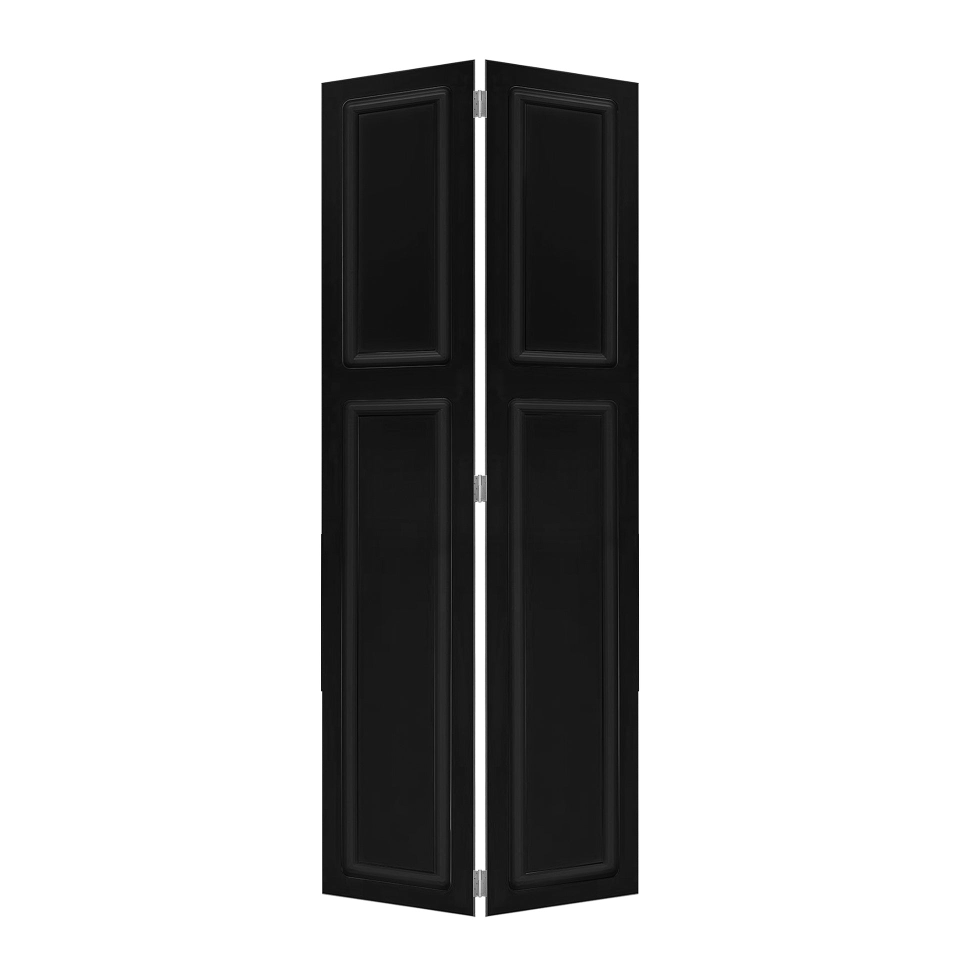 Modern 2 panel bi-fold  84 in.X41 in. MDF black walnut Barn Sliding Door With Hardware kit