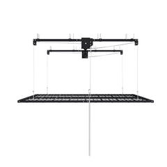 Overhead Garage Storage Rack 4x8 FT for High Ceilings 10-12 FT, 325LBS Capacity All-Steel Construction with Safety Lock (Installation Required, Heavy-Duty Garage Organizer)