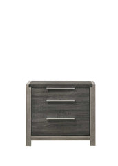 Jehoram Gray Finish Nightstand