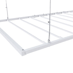 Overhead Garage Storage Rack 3x6 FT for High Ceilings 10-12 FT, 270LBS Capacity All-Steel Construction with Safety Lock (Installation Required, Heavy-Duty Garage Organizer)