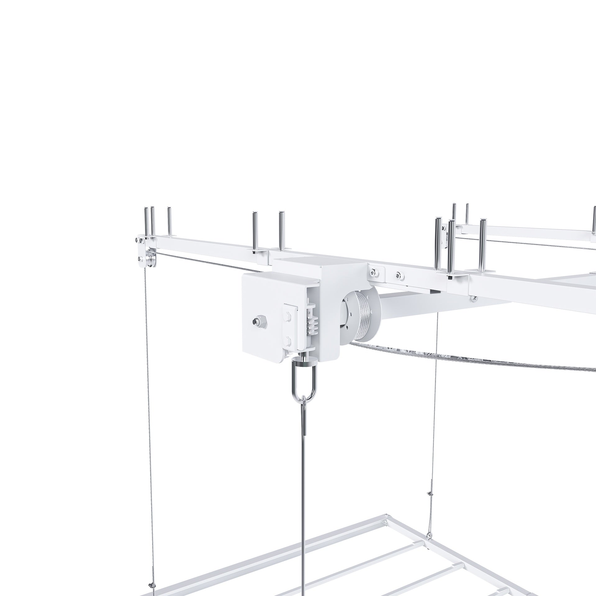 Overhead Garage Storage Rack 3x6 FT for High Ceilings 10-12 FT, 270LBS Capacity All-Steel Construction with Safety Lock (Installation Required, Heavy-Duty Garage Organizer)