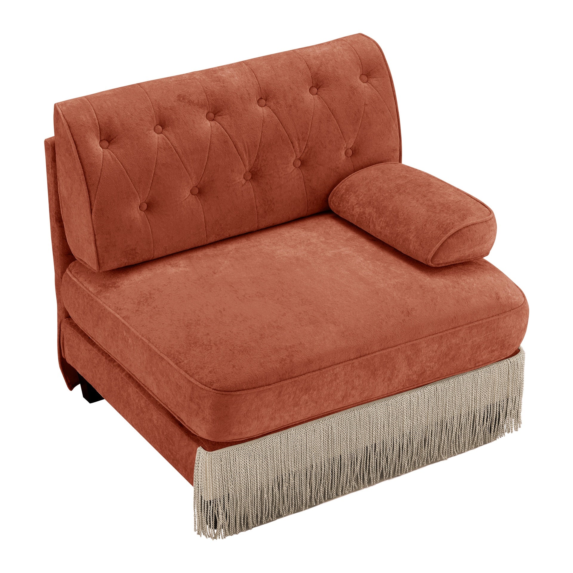 Sofa RSF Velvet -Red Brown