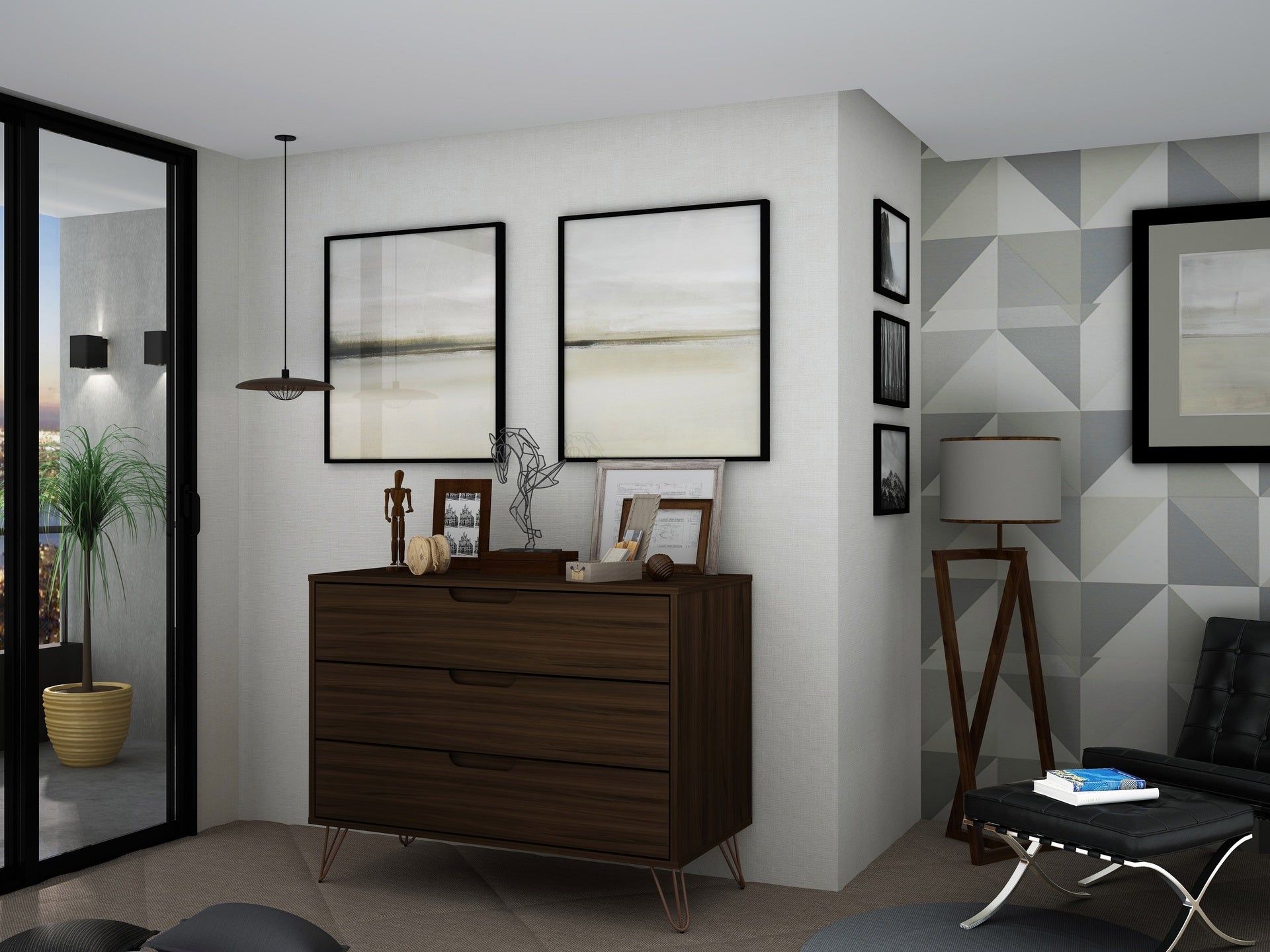 Dresser in Chestnut Brown