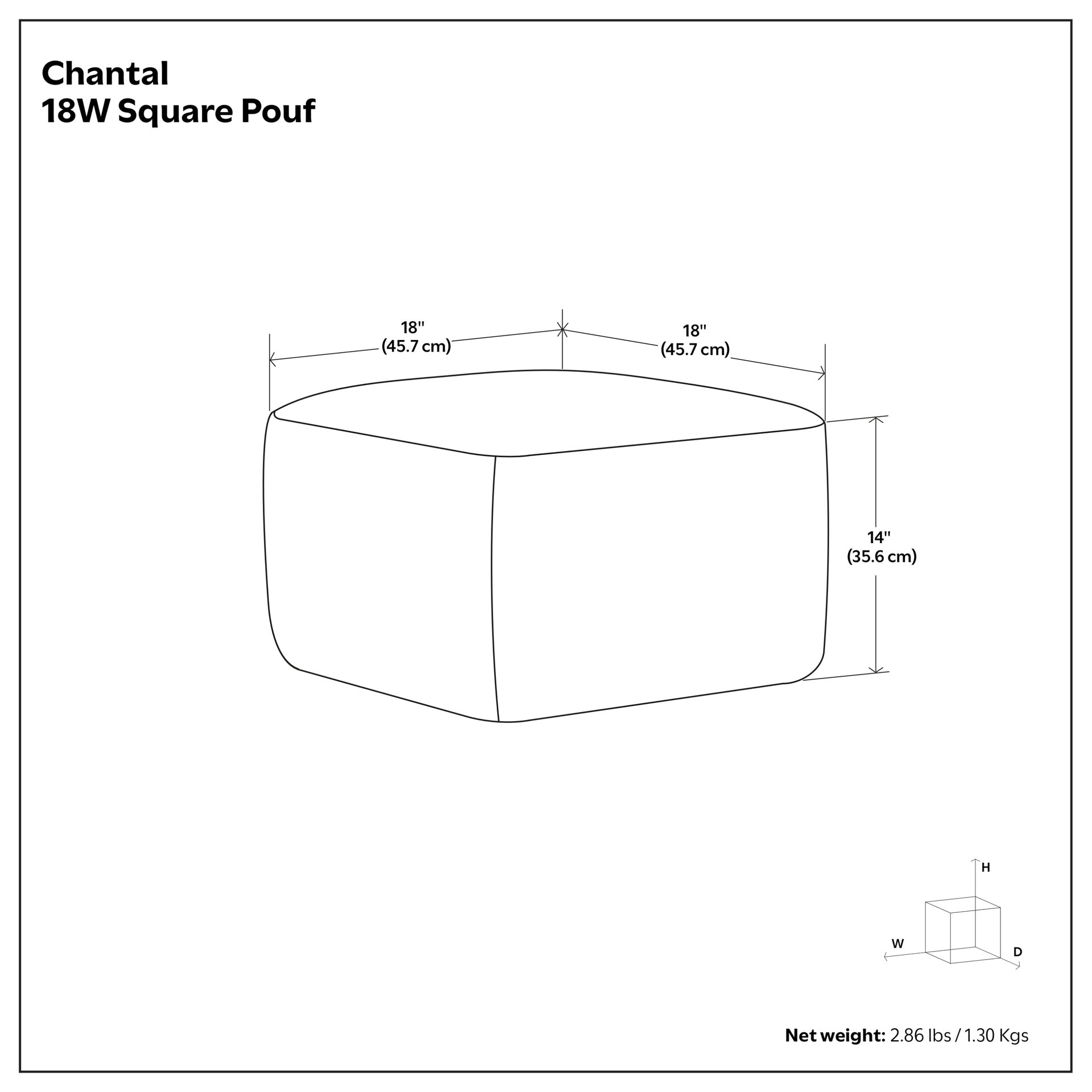 Chantal Round Pouf