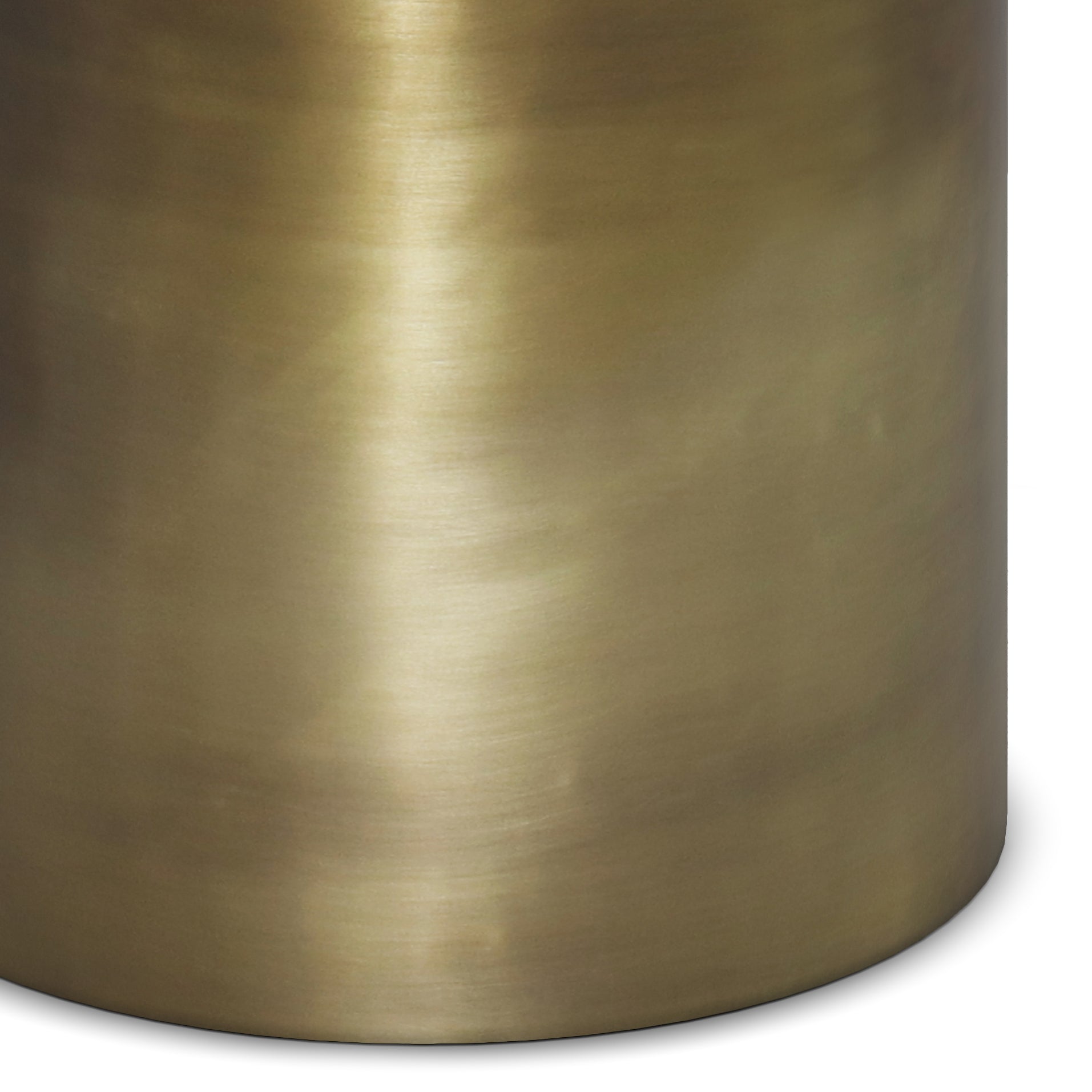 Corbin 16 inch Wide Metal Side Table in Antique Gold