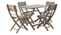 POSITANO  FOLDABLE DINING SET, GREY