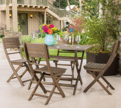 POSITANO  FOLDABLE DINING SET, GREY