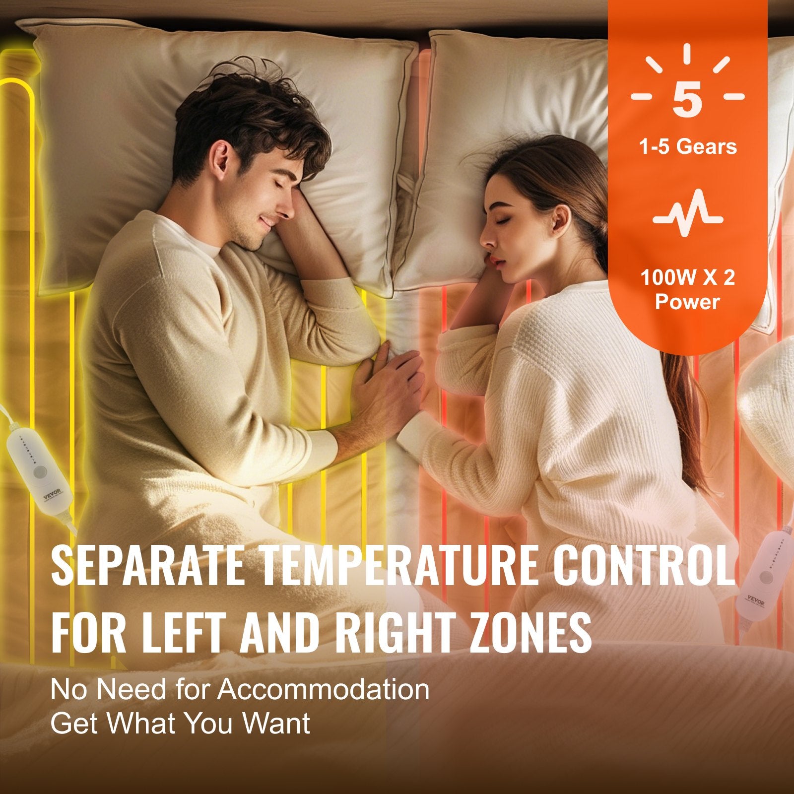 Heated Mattress Pad 78x80 in King Electric Warmer Coral Fleece Auto Off