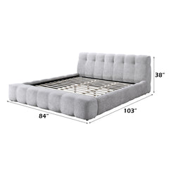 Hannah Gray Chenille Eastern King Bed