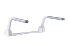 New upgraded Widened ABS non-slip handrails carbon steel handrails, Unbeatable Strength and Durability 0.2" thickness carbon steel baked enameled fixing plate, no holes and easy installation.