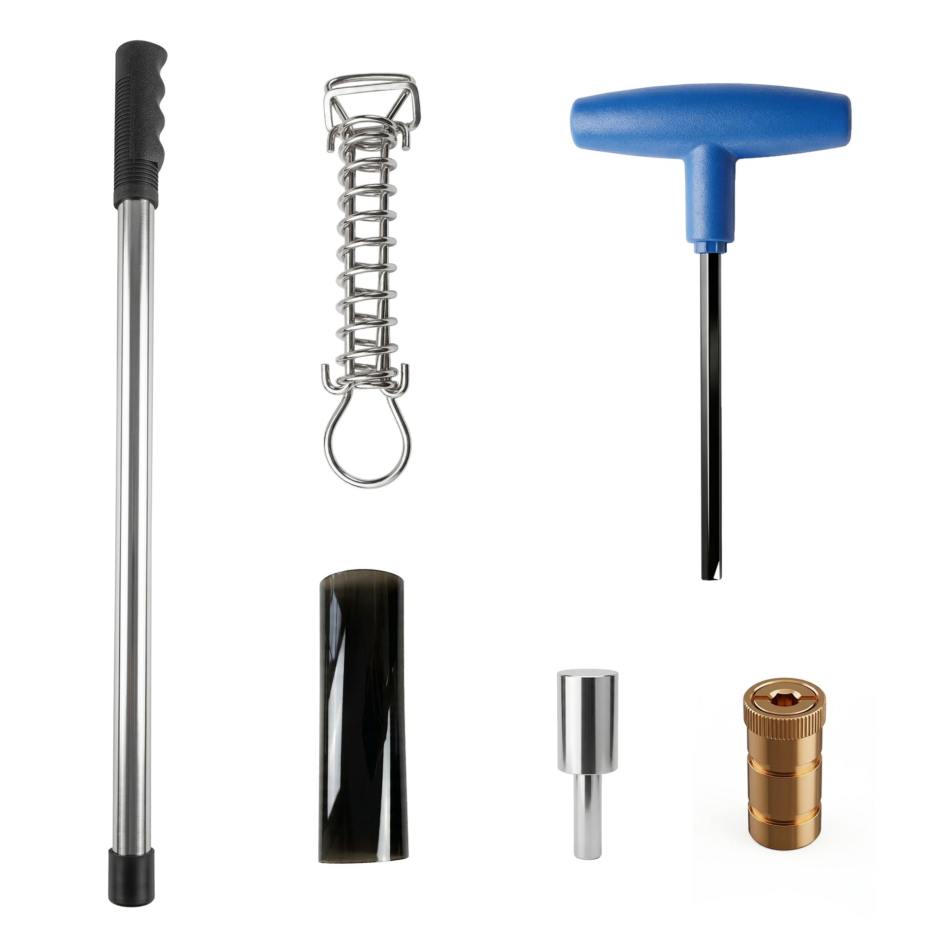 20x40FT Heavy-duty Swimming Pool Cover Accessories, with solid brass bushings and spring lock catches, solid silver sleeves and steel tubes, suitable for above-ground and in-ground swimming pools