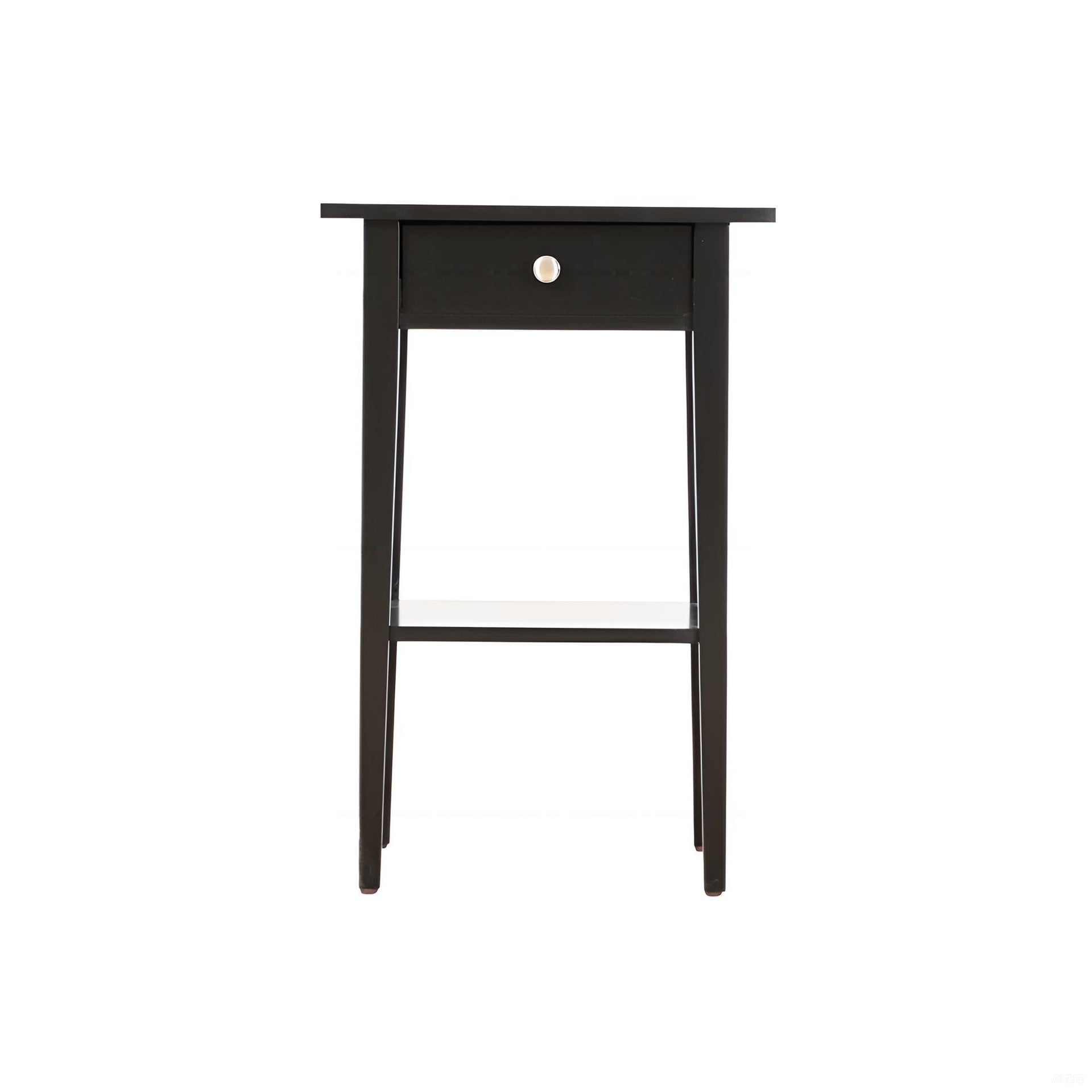 Sleek Contemporary Nightstand In Black
