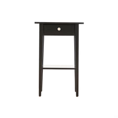 Sleek Contemporary Nightstand In Black