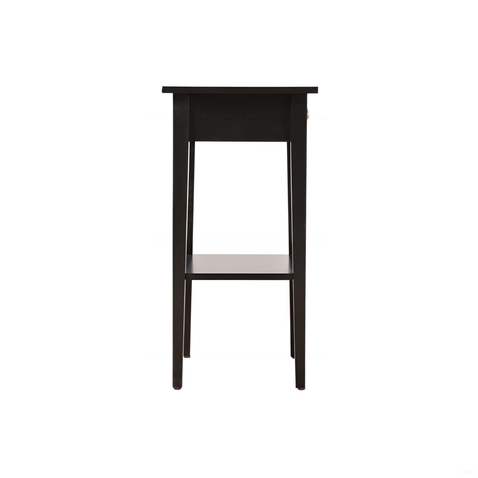 Sleek Contemporary Nightstand In Black