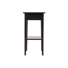 Sleek Contemporary Nightstand In Black