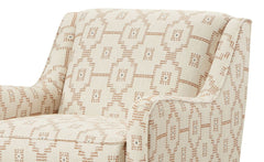 Double Gel Foam Padded 1pc Chair Soft Woven Fabric Keystone Multi Finish Welt Trim Transitional Style