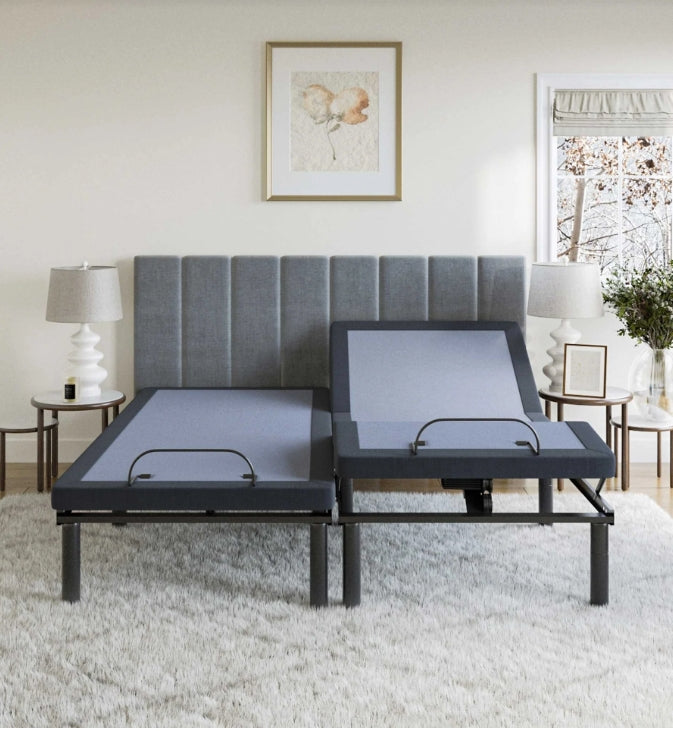 OS25 Split California King Adjustable Bed Base with Massage and Head and Foot Position Adjustments