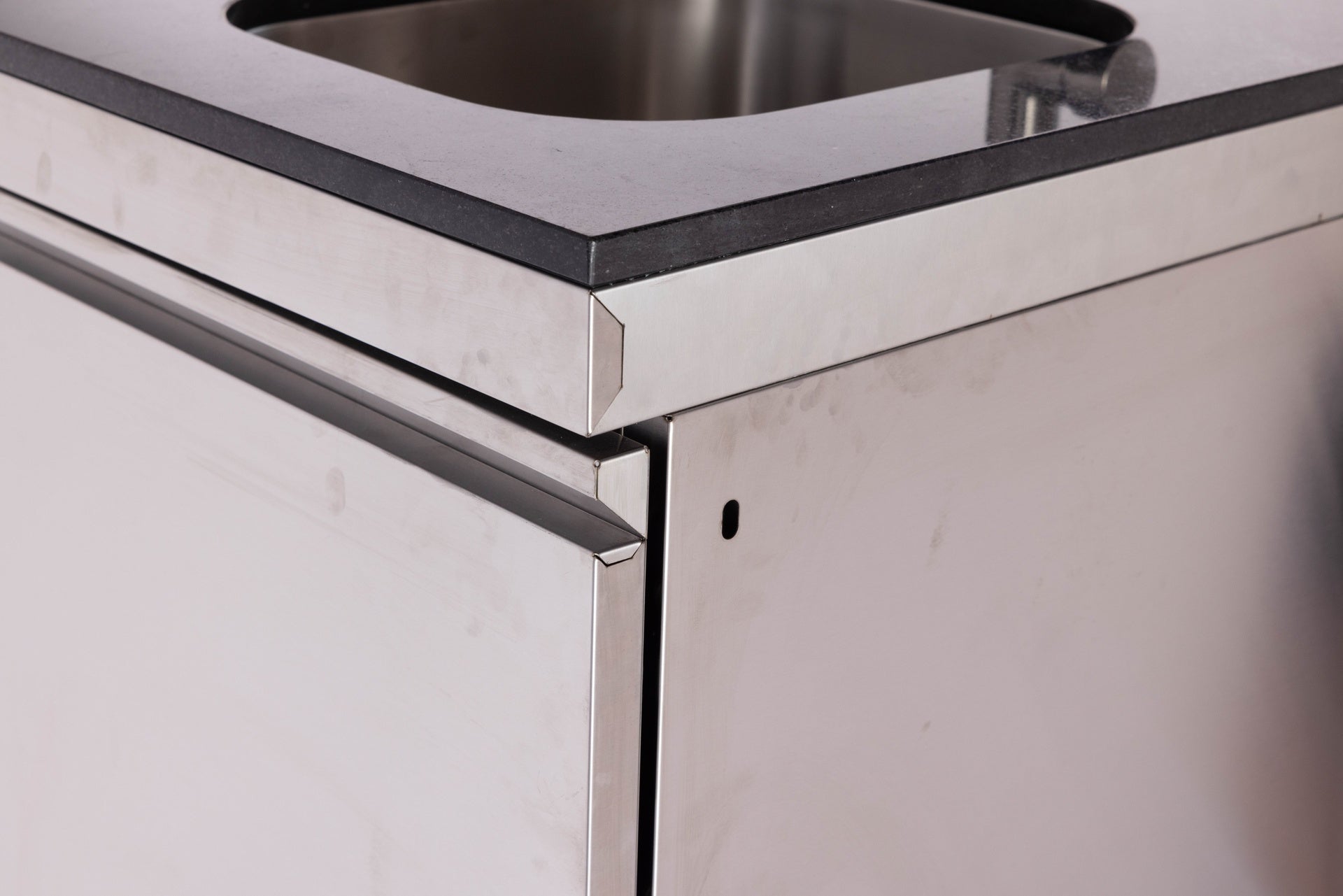 Double door Sink Cabinet with Tap Stainless Steel Outdoor Kitchen Islands